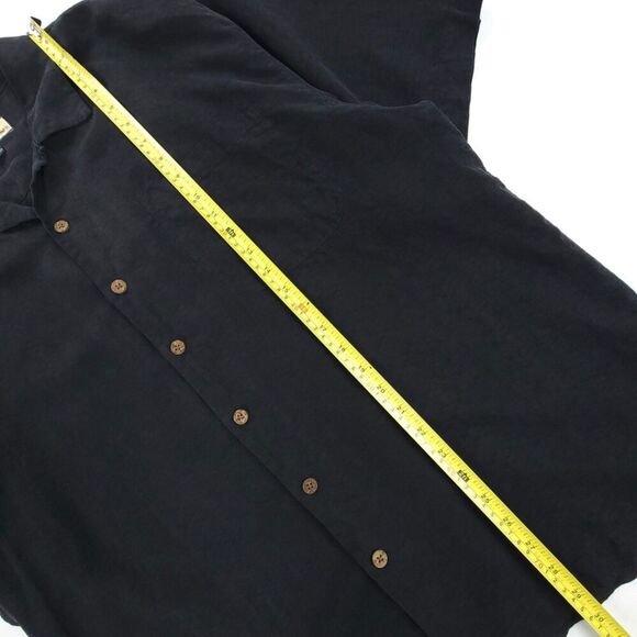 TOMMY BAHAMA Silk Button Down Hawaiian Christmas Novelty Embroidered Shirt XL - Picture 6 of 8